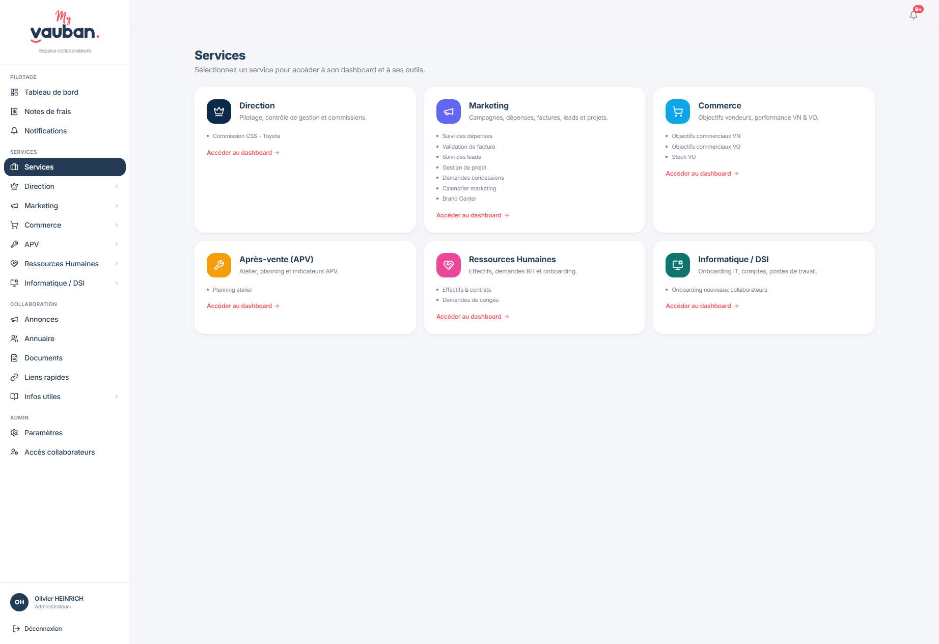 Intranet Vauban — Des outils métier conçus autour des usages réels — visuel 5